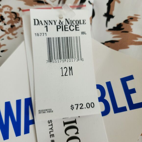 NWT $72 Danny Nicole Womens Sleeveless Midi Button-Up Dress White Belted Size 12 - Picture 8 of 10